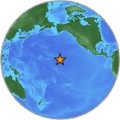 image of globe with Hawaii starred