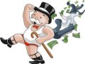 illustration of Monopoly guy losing his clothes and money