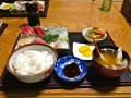 photo of a Japanese sashimi meal