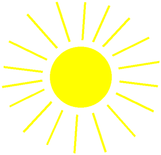 Illustration of a yellow sun