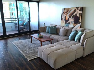 Luxury condo Honolulu - Nauru Tower 3001 - living room1